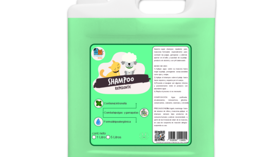Shampoo Super Repelente 5 Litros Perros & Mascotas