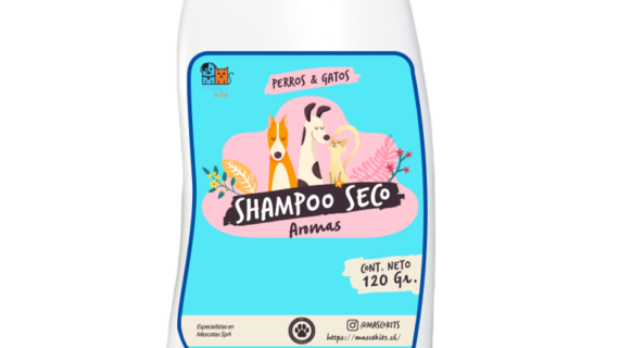 Shampoo Champú Seco Para Perros Y Gatos 120 Gr Aroma Coco Vainilla
