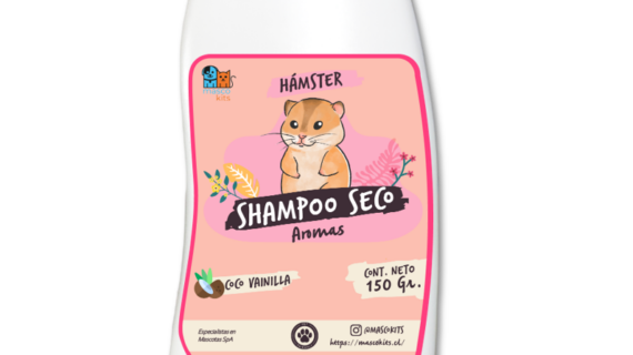 Shampoo Seco Para Hamster Y Roedores Aroma Coco Vainilla 150gr