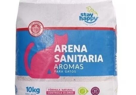 Arena Ultra Aglutinante Para Gatos 10kg Control Olores Manzana