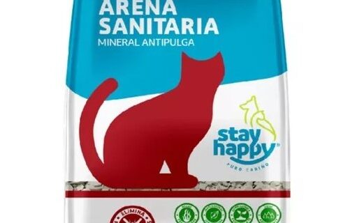 Arena Mineral Anti Pulgas Para Gatos 2kg Ultra Absorbente