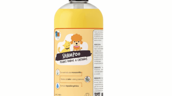 Super Shampoo Pelaje Rubio Orgánico 1 Litro Perros & Mascotas