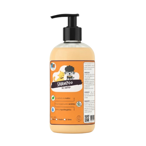 Super Shampoo De Matico Orgánico 1 Litro Para Mascotas