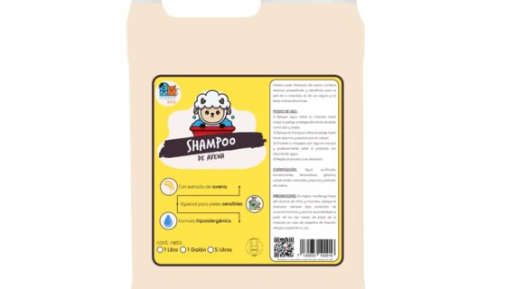 Shampoo De Avena Orgánico 1 Galón Perros & Mascotas