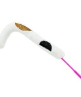 Juguete Para Gatos Varilla Mini Tigre 40cm Hey! Blanco