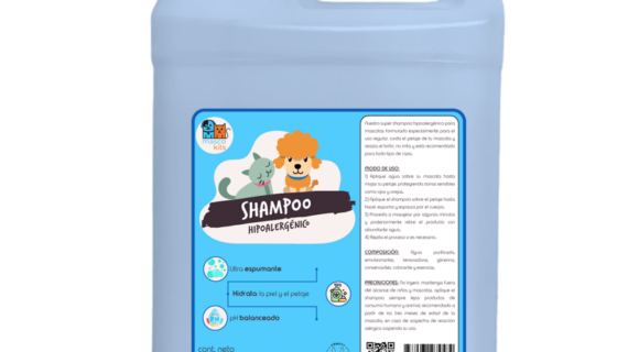 Shampoo Hipoalergénico Orgánico Perros & Mascotas 1 Galón
