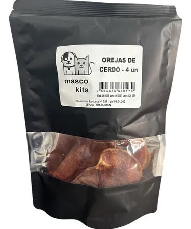 Snack Orejas De Cerdo Para Perro Golosinas 4 Unidades
