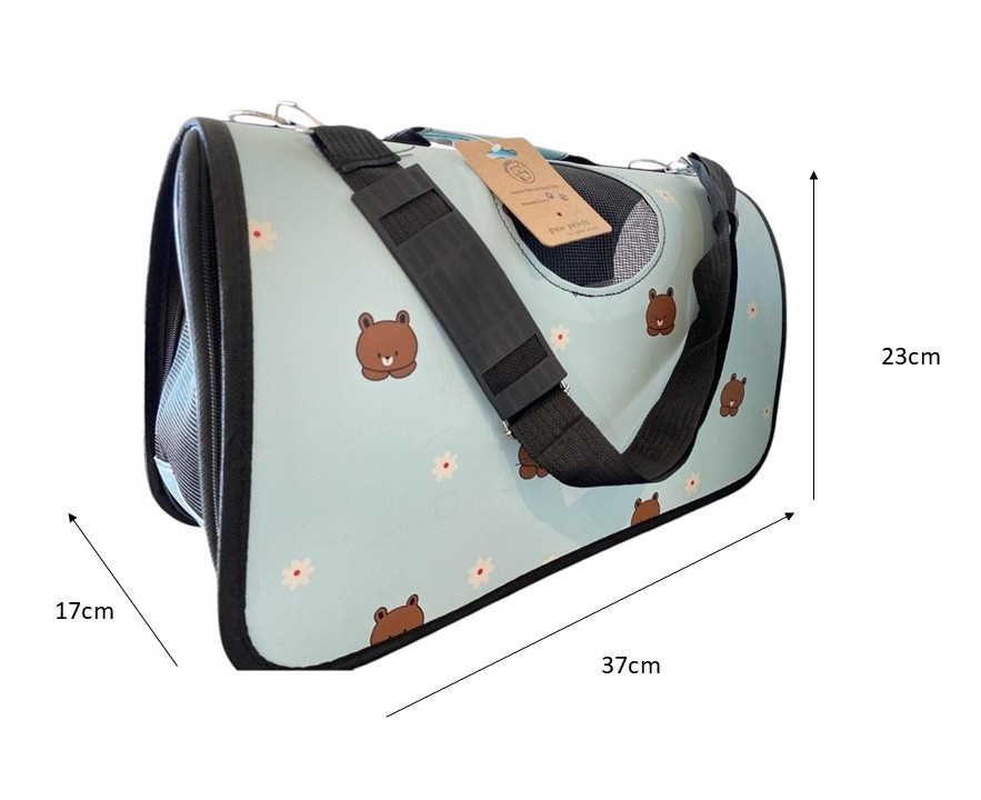 Bolso Transporte Mascotas Pequeño 37x17x23cm Con Diseño - Imagen 5