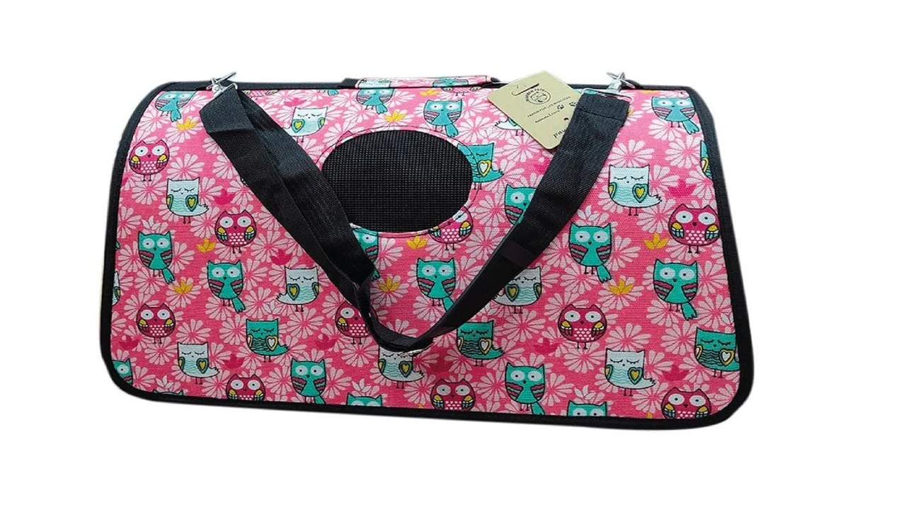 Bolso Transporte Mascotas Pequeño 37x17x23cm Con Diseño - Imagen 3