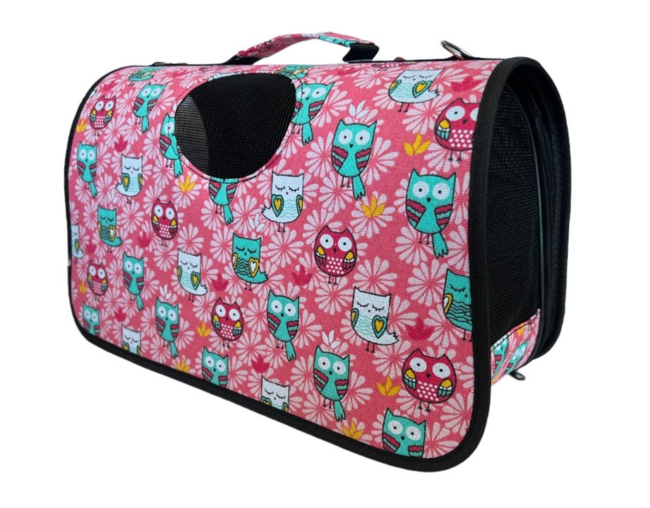 Bolso Transporte Mascotas Pequeño 37x17x23cm Con Diseño