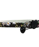 Collar Para Gato Gatita Anti Ahorque Con Diseño De Flores