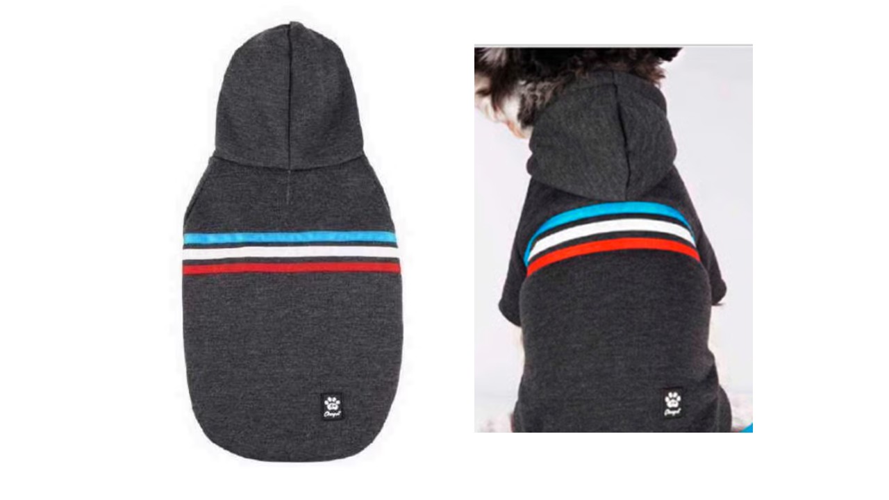 Polerón Ropa Para Perros Raza Grande Mascotas Gris Talla 3xl