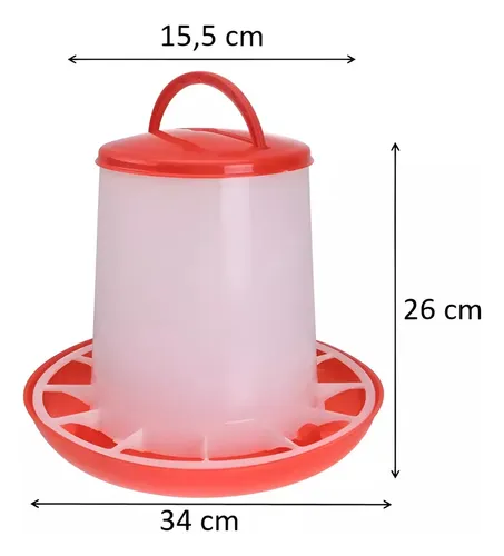 Comedero Para Gallinas 6kg Granja Pollos Roro Comederos Aves Pajareras - Imagen 2