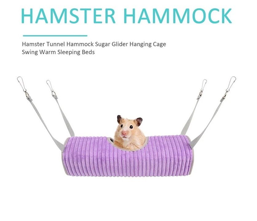 Cama Túnel Colgante Para Roedores Hurones Hamsters Erizo - Imagen 3
