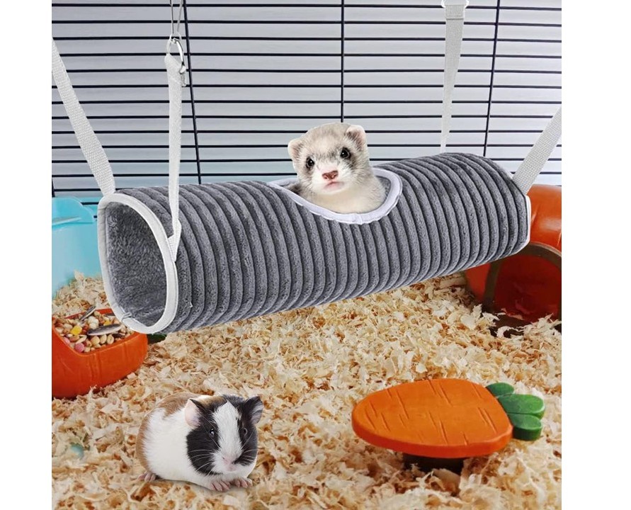 Cama Túnel Colgante Para Roedores Hurones Hamsters Erizo - Imagen 8