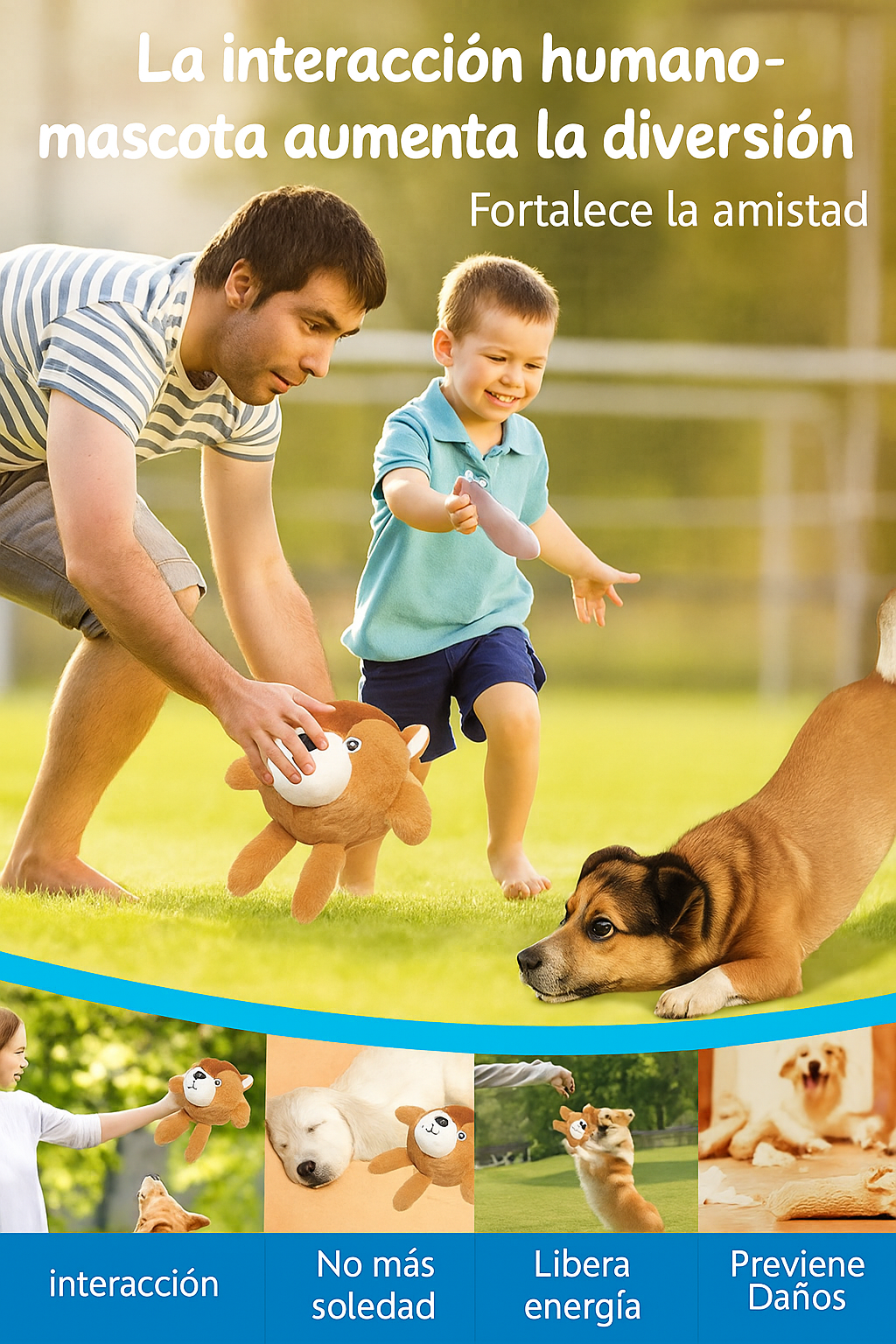 Juguete De Peluche Pelota Masticable Para Perros Mascotas - Imagen 4