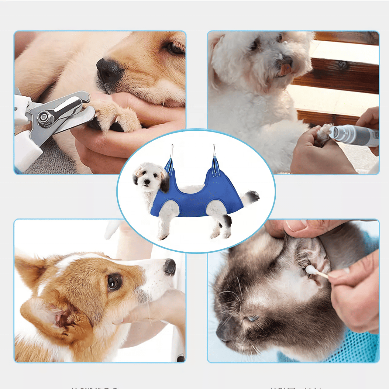 Arnés Hamaca Colgante De Aseo Baño Para Mascotas Talla M - Imagen 3