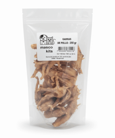 Patas Garras De Pollo Deshidratada Para Perro Mascotas 250gr