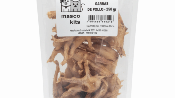 Patas Garras De Pollo Deshidratada Para Perro Mascotas 250gr